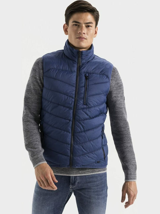 Sleeveless Jacket Puffer Navy Blue