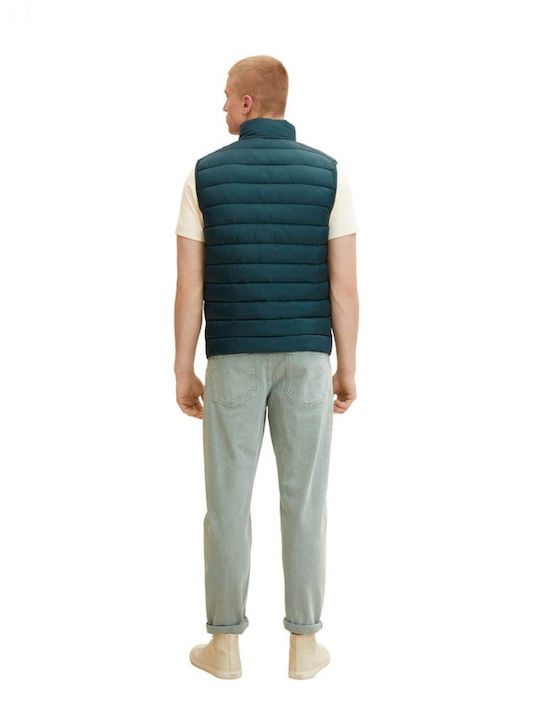 Tom Tailor Men's Sleeveless Puffer Jacket Blue