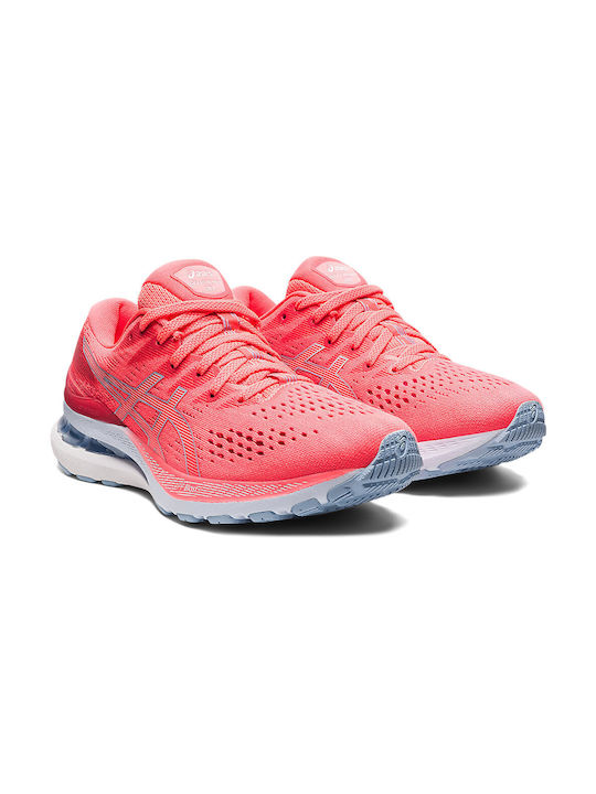 Gel-Kayano 28 Damen Sportschuhe Laufen Blazing Coral / Mist