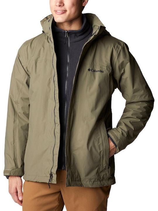 Mission Air Interchange Winter Jacke Wasserdicht und Winddicht Khaki