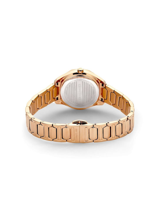 Cerruti Watch with Pink Gold Metal Bracelet