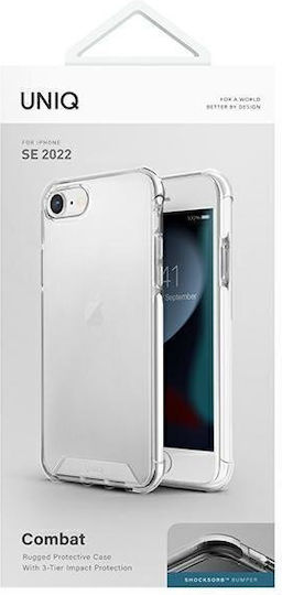 Uniq Combat Back Cover Silicone White (iPhone SE 2022/2020)