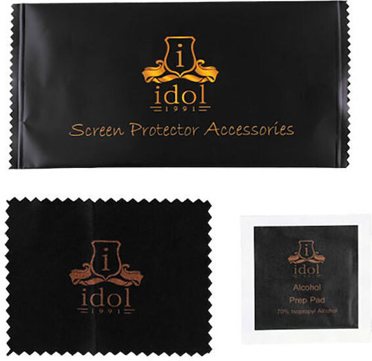 Idol 1991 9H Titanium Semi Curved 0.25mm Full Glue Full Face Tempered Glass Black (Galaxy A23) 8325250