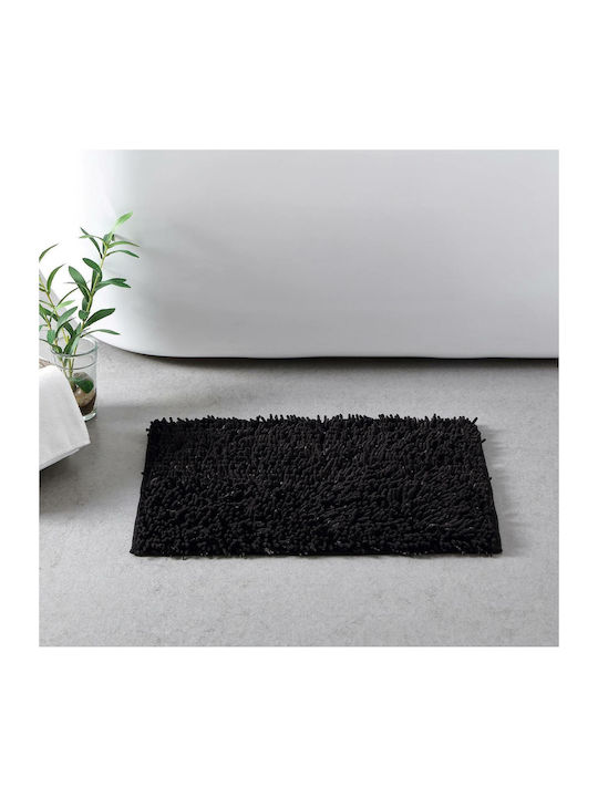 Linea Home Bath Mat Cotton Noodle LH2044001-1 Black 50x70cm