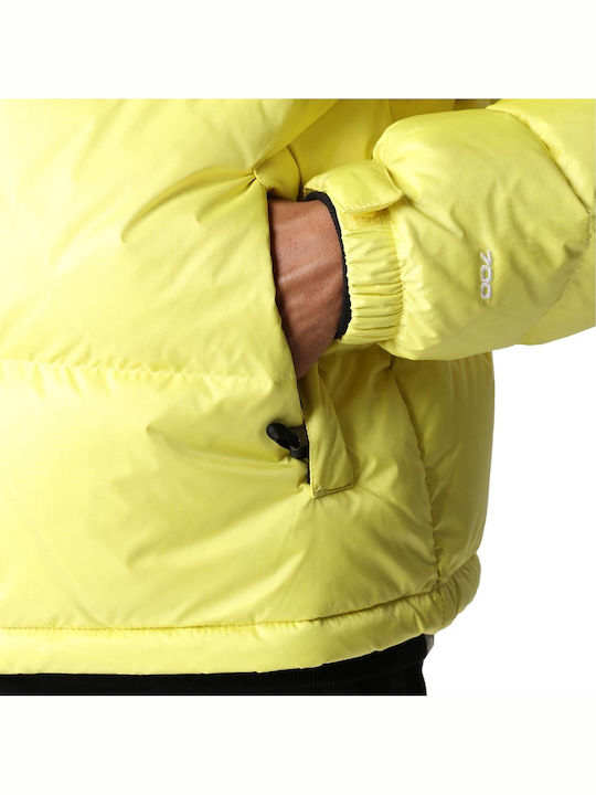 1996 Retro Nuptse Χειμωνιάτικο Μπουφάν Puffer Κίτρινο
