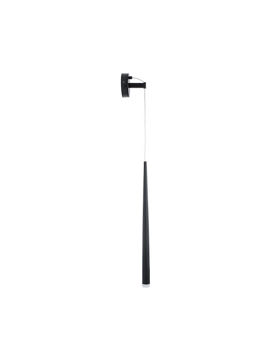 GloboStar TEARS Modern Wall Lamp with Integrated LED and Warm to Cool White Light Black 3.2x51.5cm
