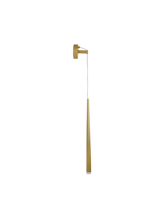 GloboStar Tears Modern Lamp Wall with Integrated LED and Adjustable White Light Gold 3.2x51.5cm