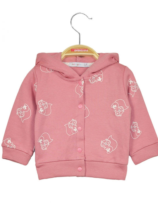 Energiers Baby Bodysuit Set Long-Sleeved with Pants Pink 3pcs