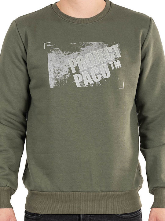 Paco & Co Herren Sweatshirt Khaki