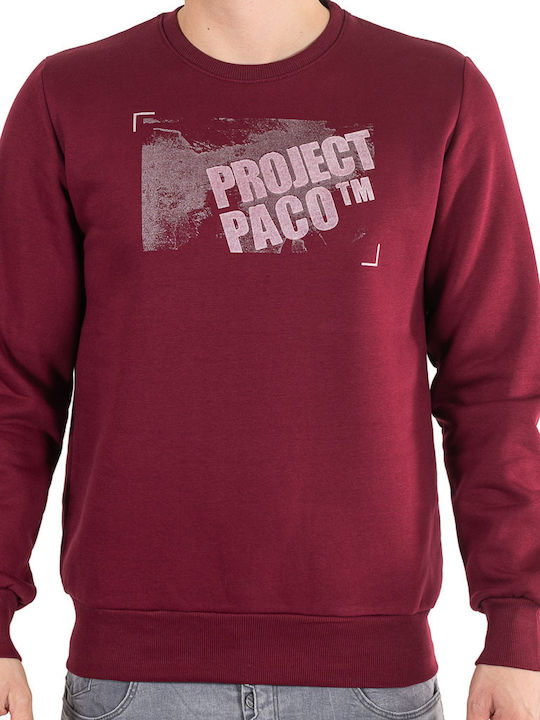 Paco & Co Herren Sweatshirt Burgundisch