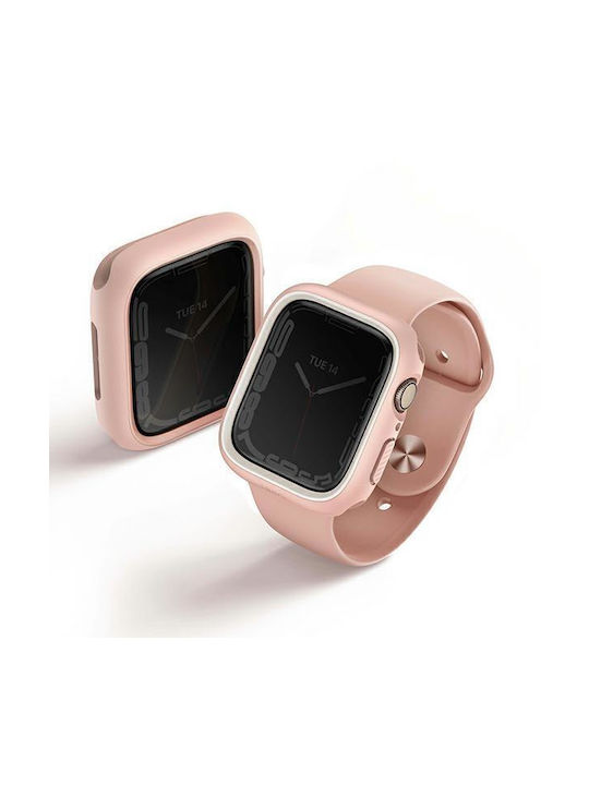 Uniq Moduo Θήκη Σιλικόνης Blush-White για το Apple Watch 44/45mm