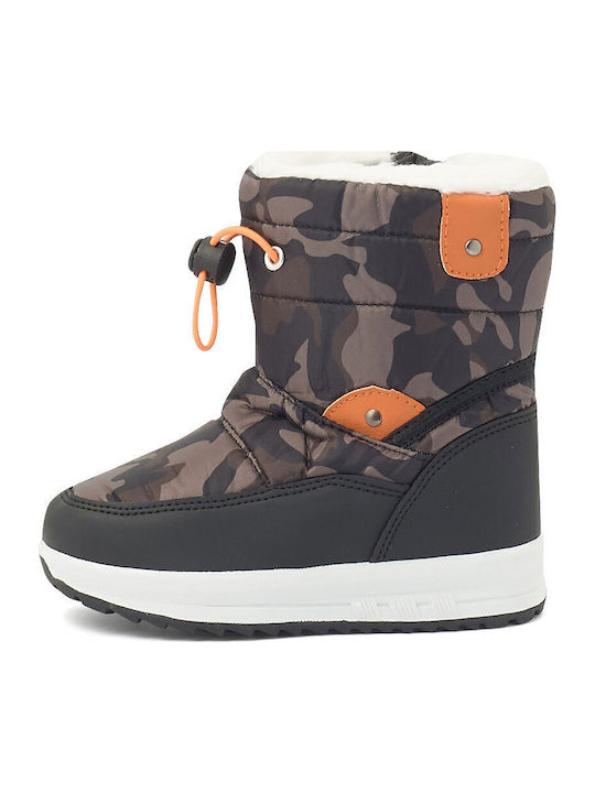 Kinder-Schneestiefel Khaki