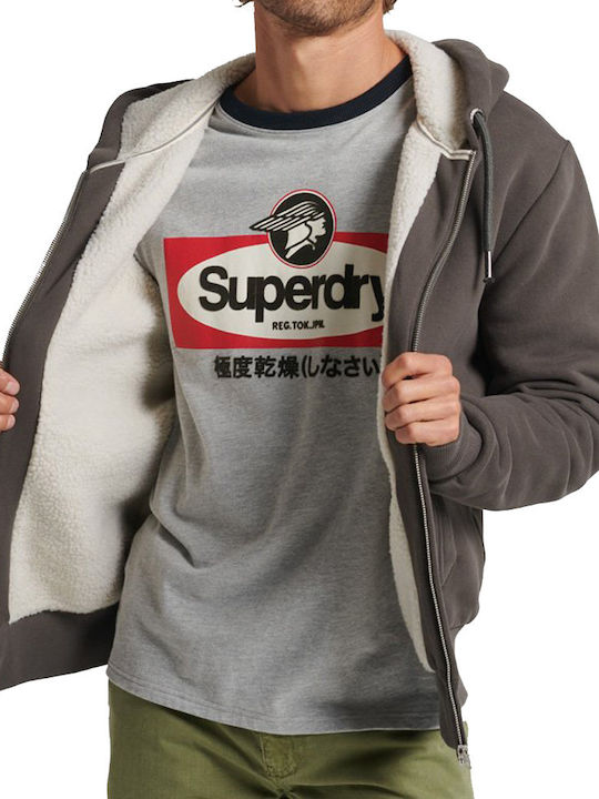 Sweatshirt Fleece with Hood 06A/VINTAGE BLACK