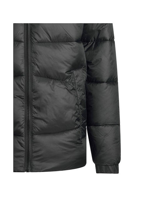 Jack & Jones Kids Quilted Jacket Long Windproof Black