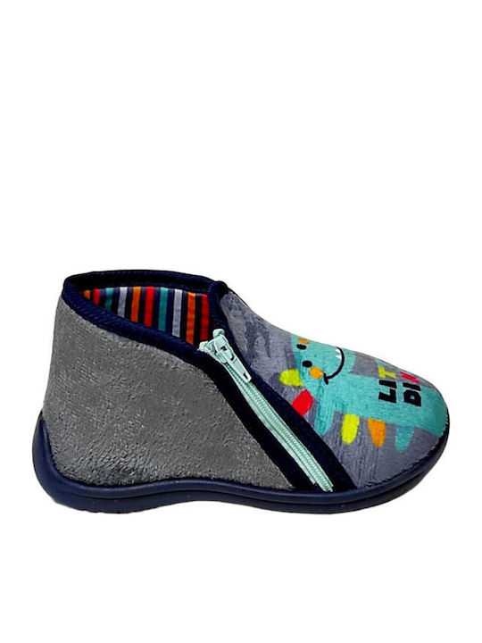 Kinderhausschuhe Stiefel Gray