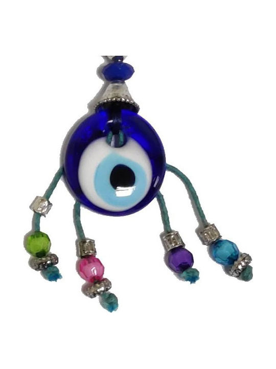 Kostibas Fashion Handgefertigter Metallischer Schlüsselanhänger Mit Blauem Auge
