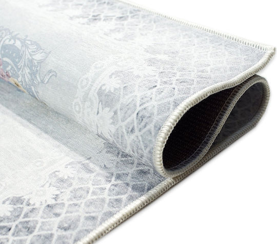 Tzikas Carpets 72005-022 Modern Bedroom Rug Set Cotton Damask Blue 3 Pieces