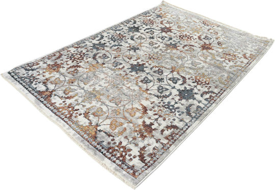 Polcarpet 5088 Modern Bedroom Rugs Set Mystic Kilvana Silver / Rose 3pcs