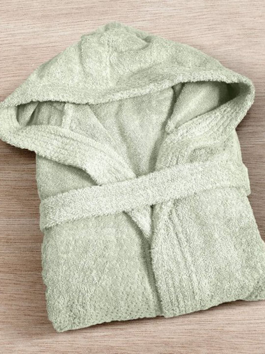 Lino Home Erasia Hooded Bathrobe Mint