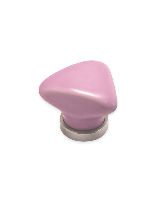 Conset C1071 Kids Knob Furniture made of Porcelain in Pink Color 30mm 05.6851 1pcs