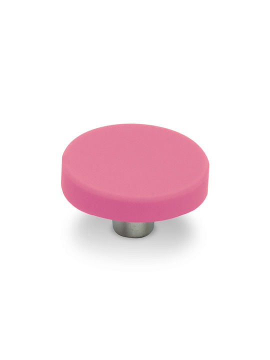 Conset C849-P Κύκλος Kids Knob Furniture made of Plastic in Pink Color D41mm C849-P19X08 1pcs