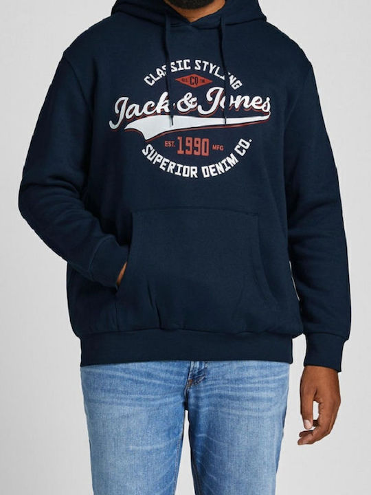 Sweatshirt with Hood Navy