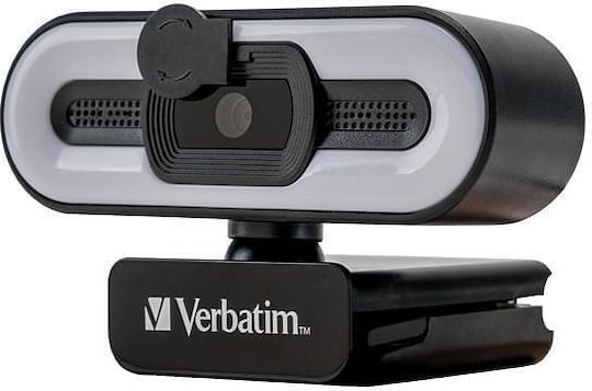 Verbatim AWC-02 Web Camera 2K with Autofocus and Privacy Cap 49579