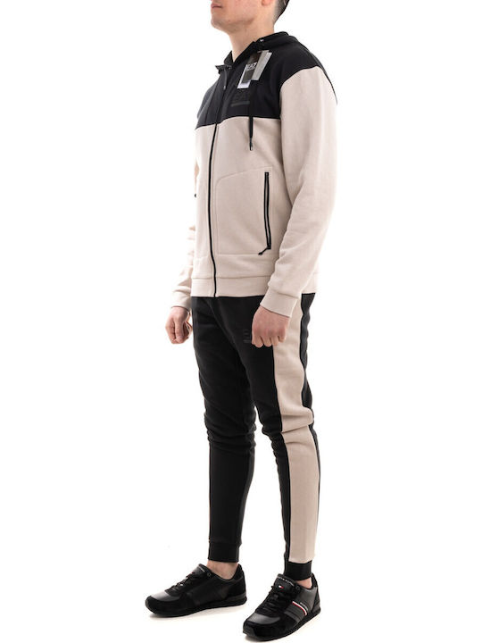 Sweatshirt with Hood Beige