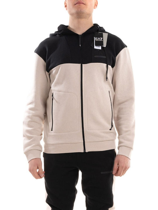 Sweatshirt with Hood Beige