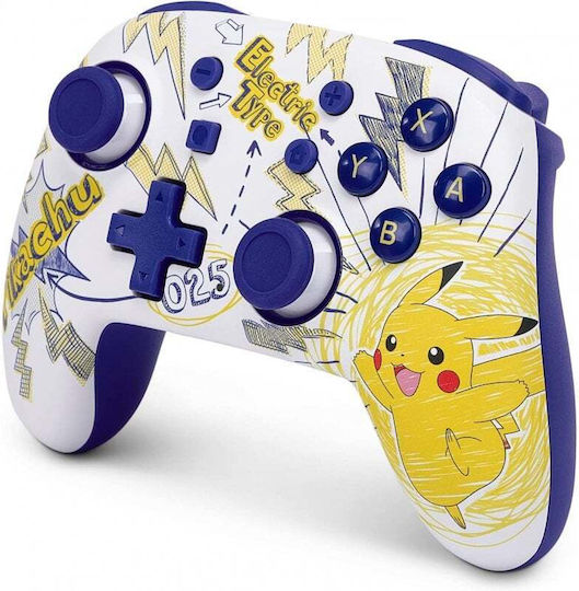 PowerA Nano Enhanced Wireless Gamepad for Switch Pokemon Pikachu School Days