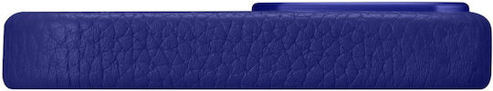 iCarer Litchi Premium Leather Back Cover Δερμάτινο Dark Blue (iPhone 14 Plus)