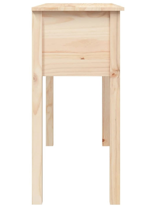Solid Wood Console Table Πεύκου L100xW35xH75cm