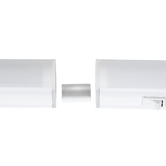 GloboStar Tubo Under-Cabinet LED Light 9W Warm White with Switch L60xD2.2xH3.5cm