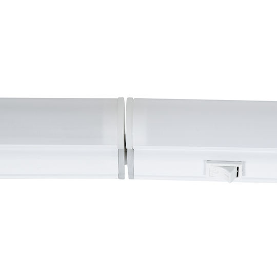 GloboStar Tubo Under-Cabinet LED Light 18W Cool White with Switch L120xD2.2xH3.5cm