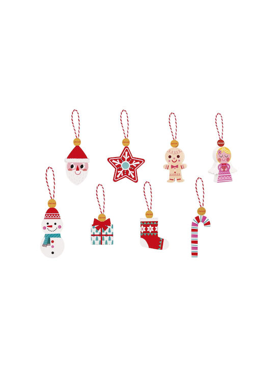 Janod Christmas Set Ornaments Multicolour 8pcs