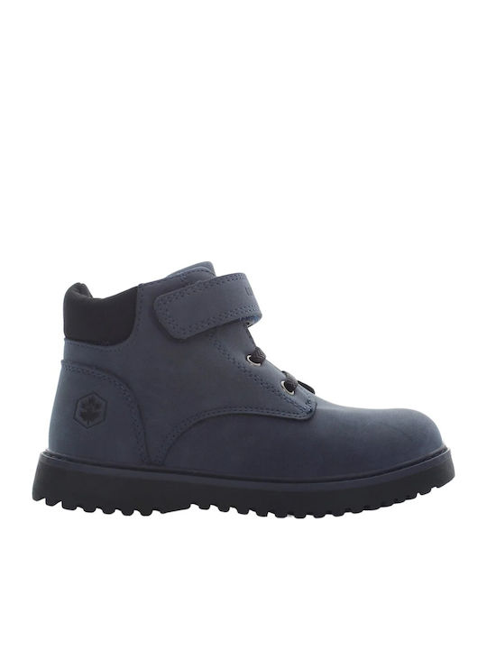 Timon Kids Boots with Velcro Navy Blue