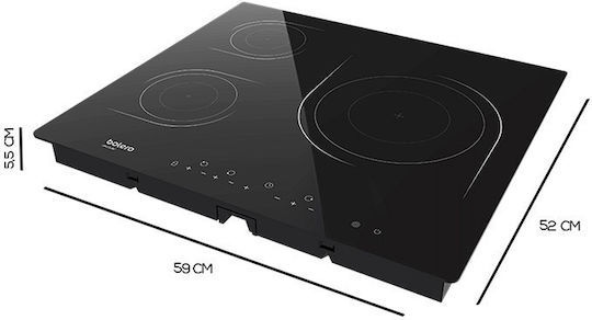 Cecotec Bolero Squad V 3000 Ceramic Cooktop Autonomous 59x52cm