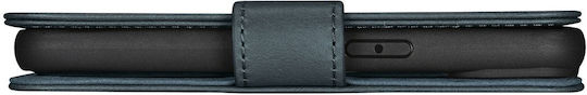 iCarer Oil Wax Anti-RFID Wallet Piele Albastru (iPhone 14 Pro)