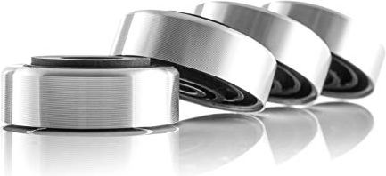 Dynavox Aluminium Амортисьорни подложки 50мм Комплект от 4 броя Сребрист