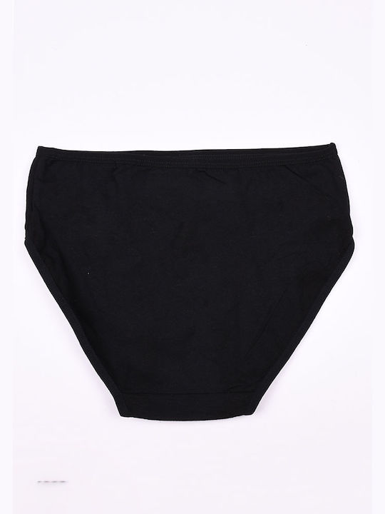 Plus Size Women's High Rise Briefs Black Black