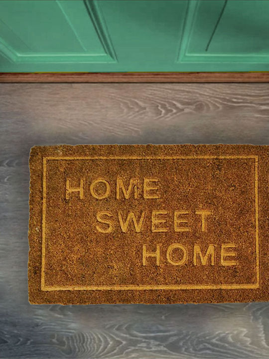San Lorentzo Entrance Mat made of Coir with Anti-slip Backing Sweet Coffee 40x60cm