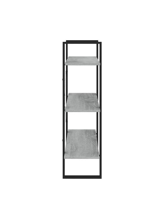 Grey Bookcase 80x30x105cm