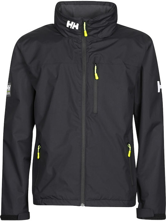 Crew Winter Jacke Wasserdicht Schwarz