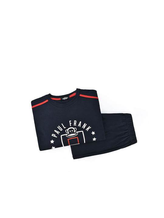 Apple Boxer All Stars Men's Winter Pajamas Set Navy Blue