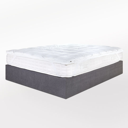 Hauz Mattress Topper Royal King Size Polyester with Elastic Straps 180x200cm