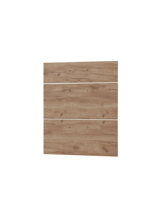 Alphab2b Charlotte Rectangular Ușă de bucătărie Cabinet de bucătărie din Pal Gold / Oak 60x71.4x1.6cm SO-CD60DR-3 3buc