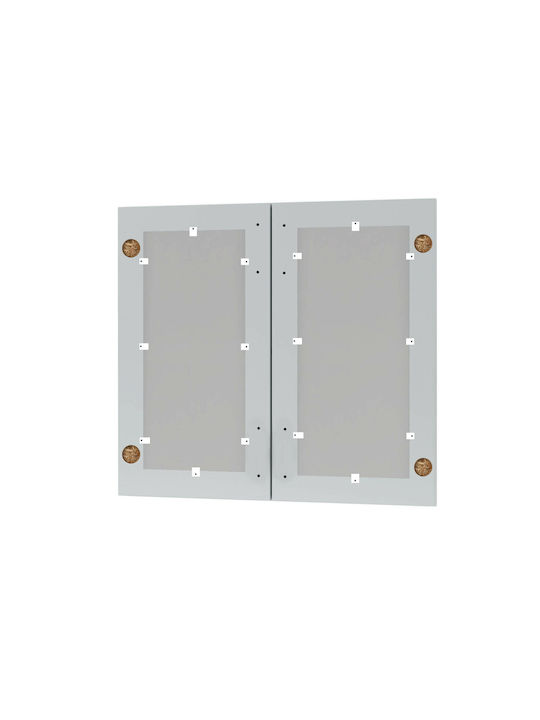 Alphab2b Modest Rechteckig Küchenschranktür aus Spanplatte in Gray Farbe 80x72x1.6cm GR-F52 2Stück