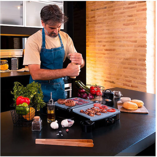 Cecotec Rock’nGrill 2000 Stone Ceramic Mix&Grill Τοστιέρα για 2 Τοστ 2000W Μαύρη