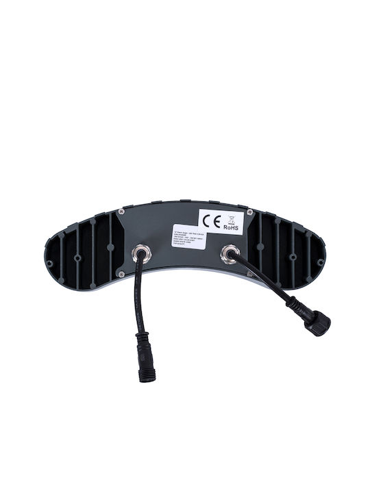 GloboStar Treelightkina Външна Стояща Лампа LED Стенна Пералня 18W с Топло Бяло Светлина IP65 Оранжева