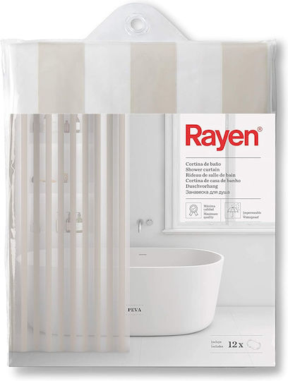 Rayen Peva Душ завеса 180x200см Прозрачна